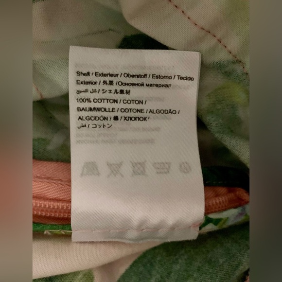 Farm Rio x Anthropologie XS NWT Deep-V Wide Leg Jumpsuit Tropical Floral Pink - Picture 14 of 17